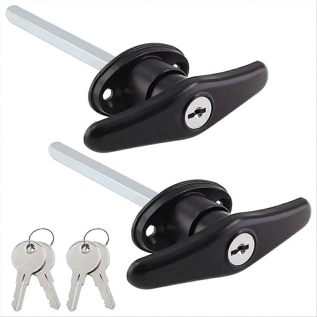 Truck Cap Locking T-Handles Campers Topper Lock, Campers Shell Locks and Keys T-Handle Canopy Replacement Lock T-Lock