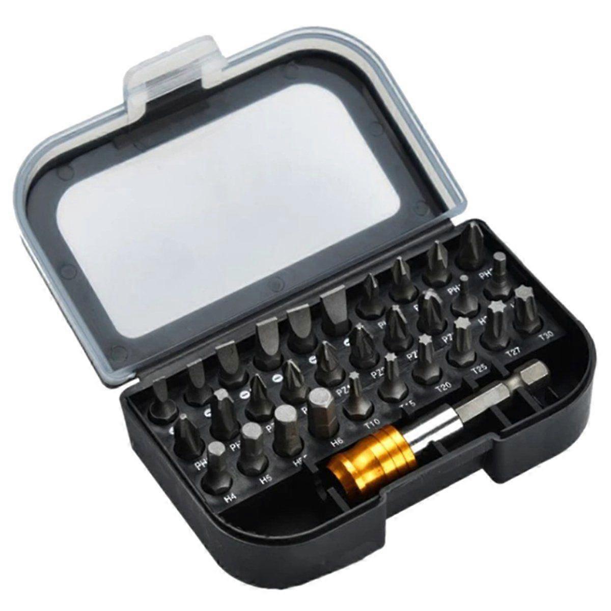 31 in 1 Screwdriver Bits Suit 25mm Bits Adapter Screwdriver Set for Electrician Hand Tool Sets