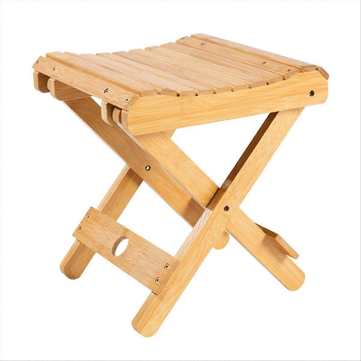 small Nanzhu Folding Stool Portable Solid Bamboo Outdoor Fishing