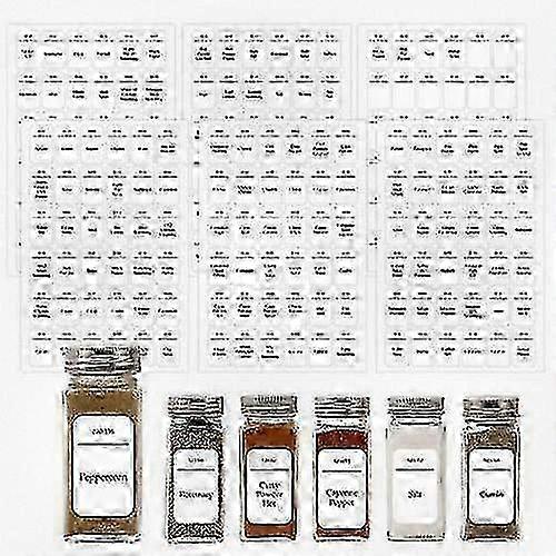 216 Pcs Printed Jar Labels for Organizing Spice Containers and Kitchen Storage