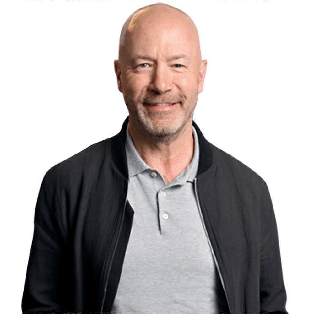 Alan Shearer (Décontracté) Découpe de corps à moitié visible