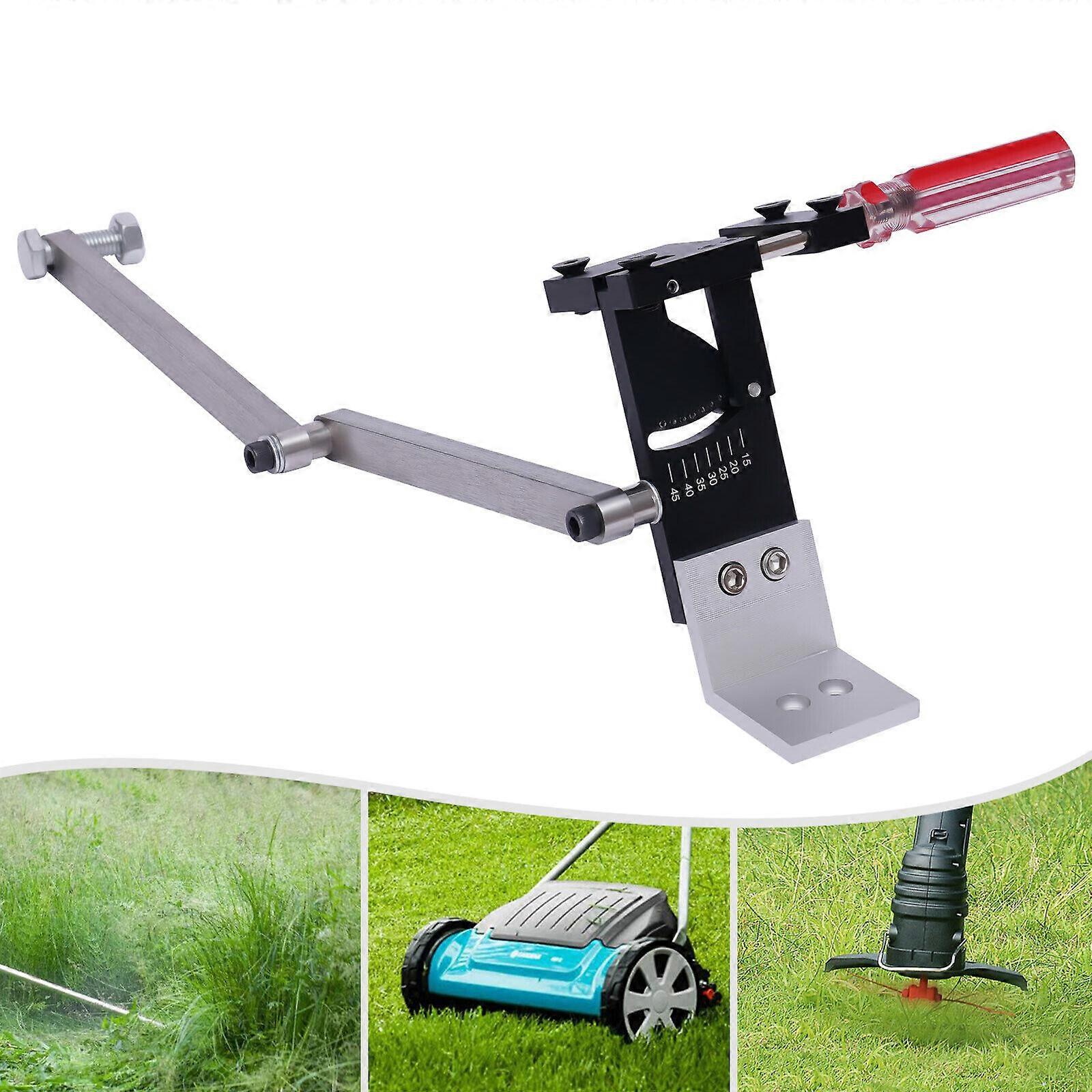 FETCOI Mower Blade Sharpener Knife 15°-45° Adjustable Sharpening Tool V-shaped 7-14Cm