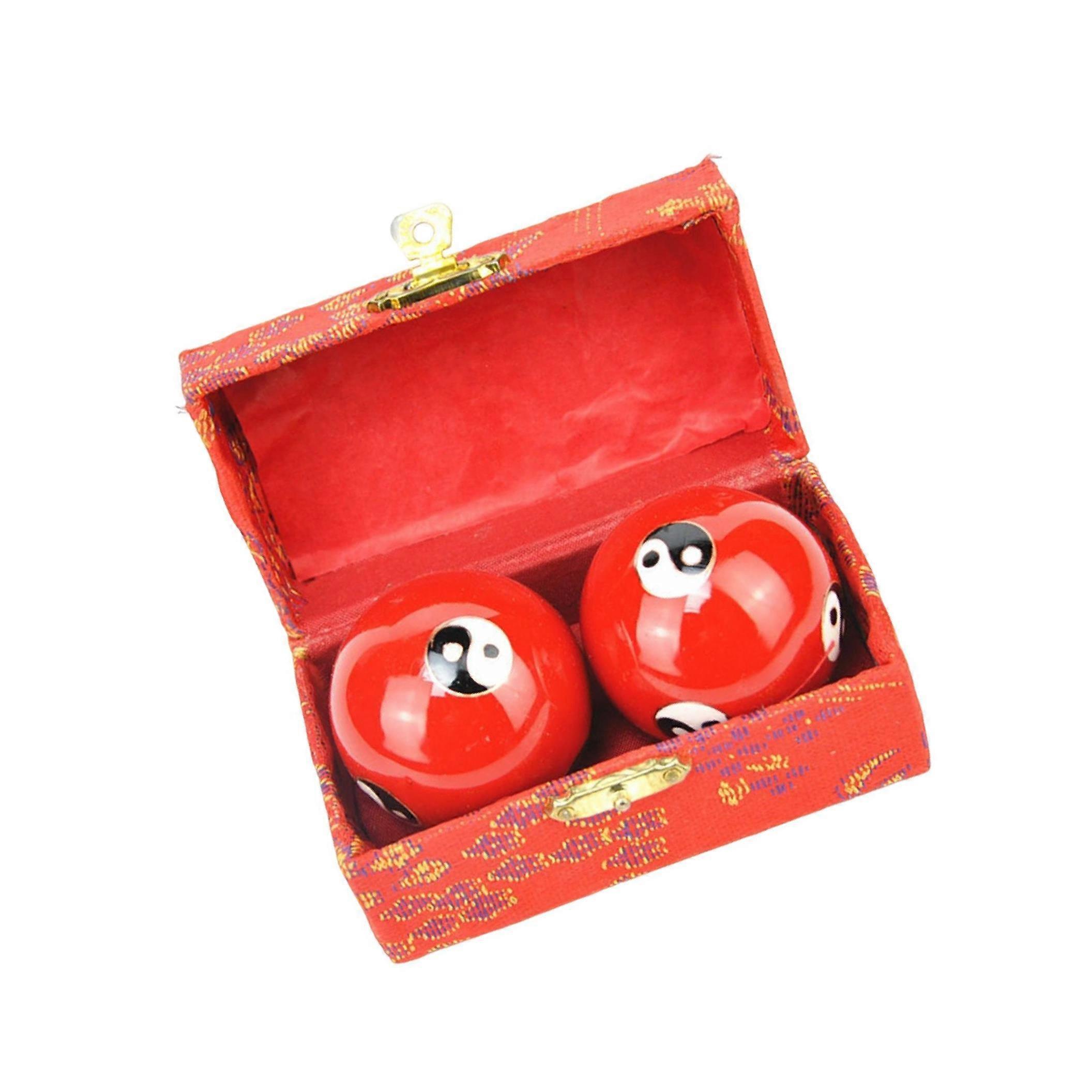 Portable Baoding Balls with Storage Box Durable for Kids Elderly Parents