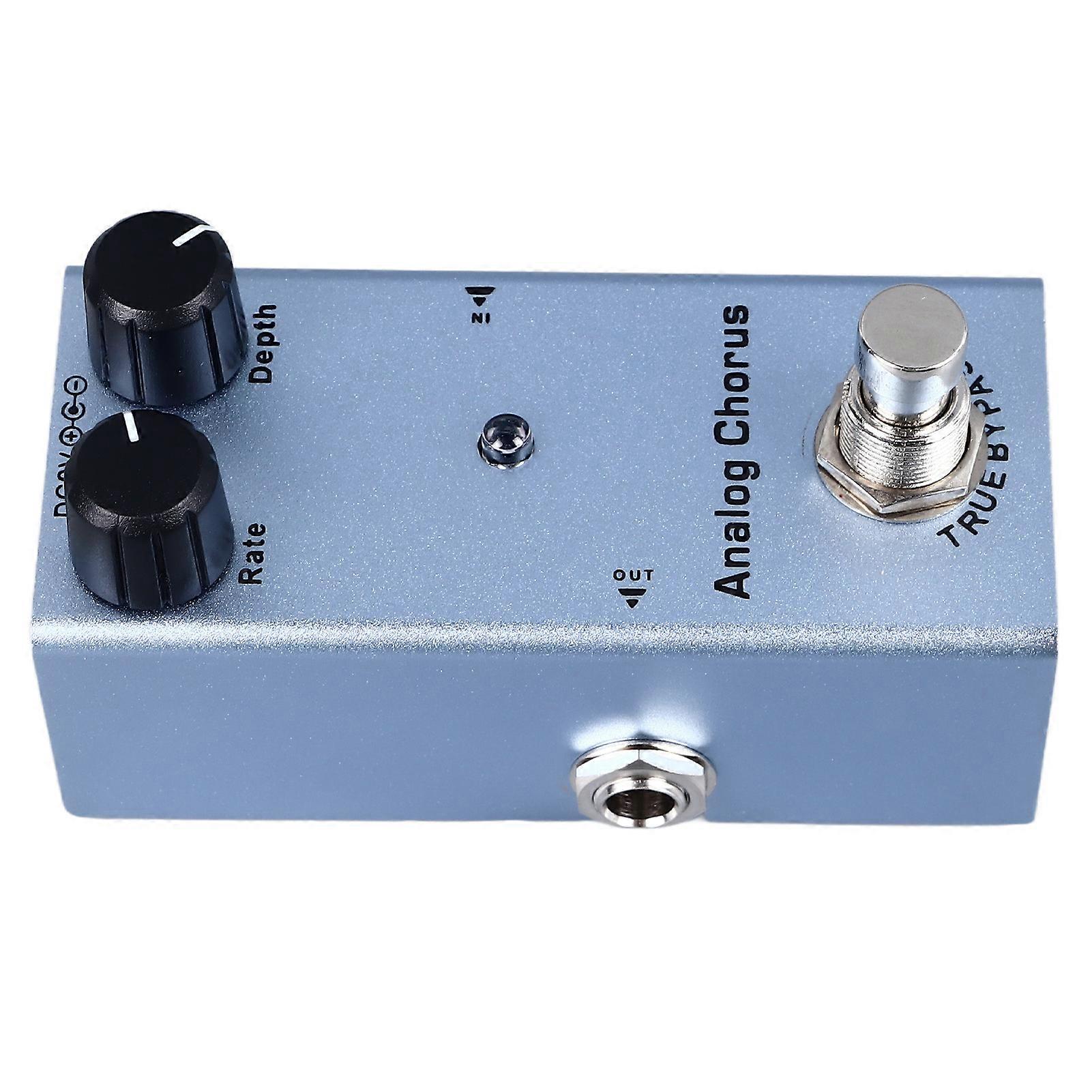Electric Guitar Effect Pedal Single Type Accurate Adjustment Aluminum Alloy Portable Mini Effect Pedal Analog Chorus(07)