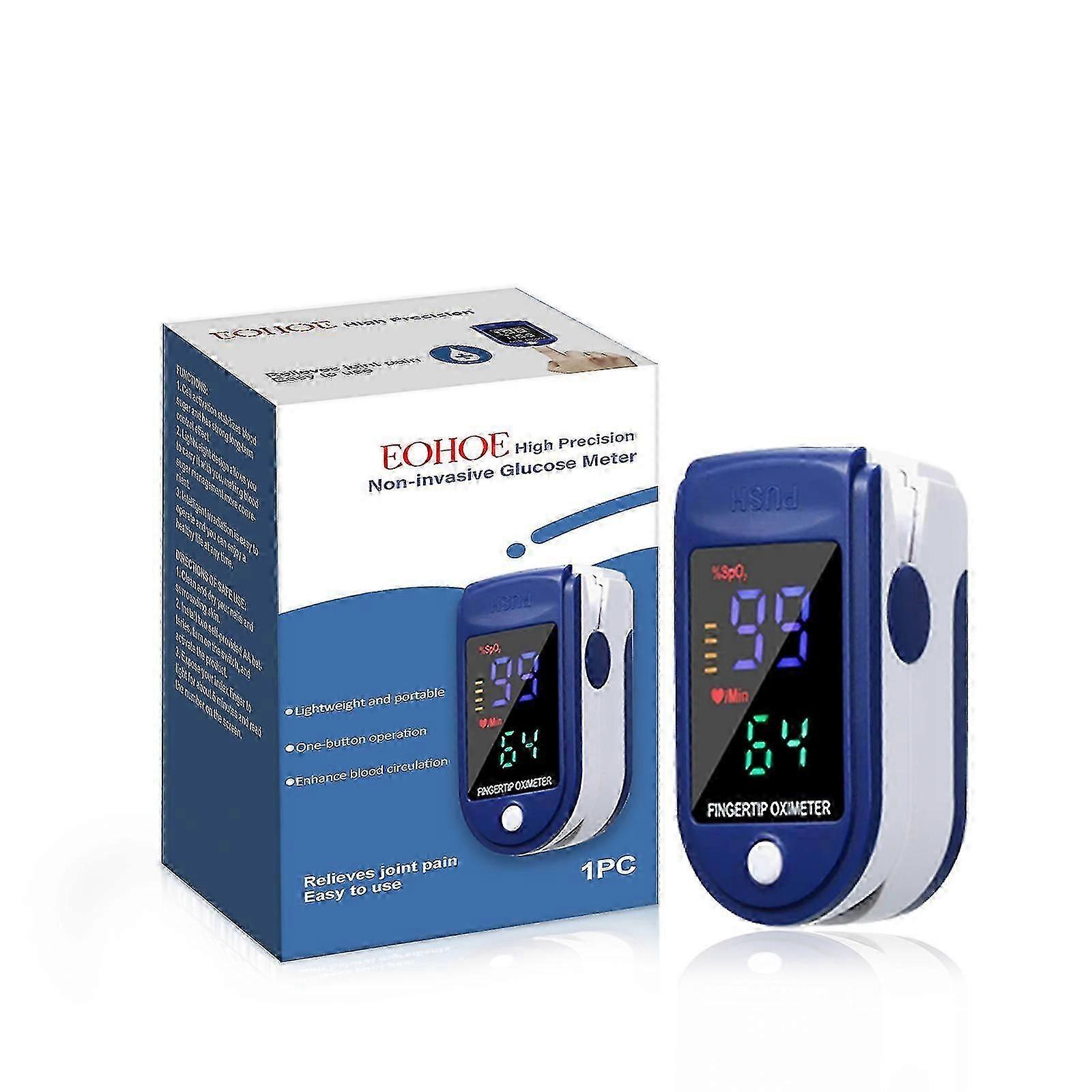 Portable Blood Glucose Monitor With Leg Foot Discomfort Relief Feature Compact Health Tracking Device With Clear Display