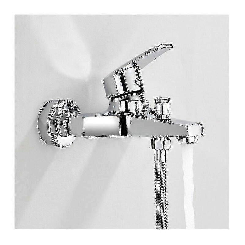 Mixer tap for bathtub with shower function in brass