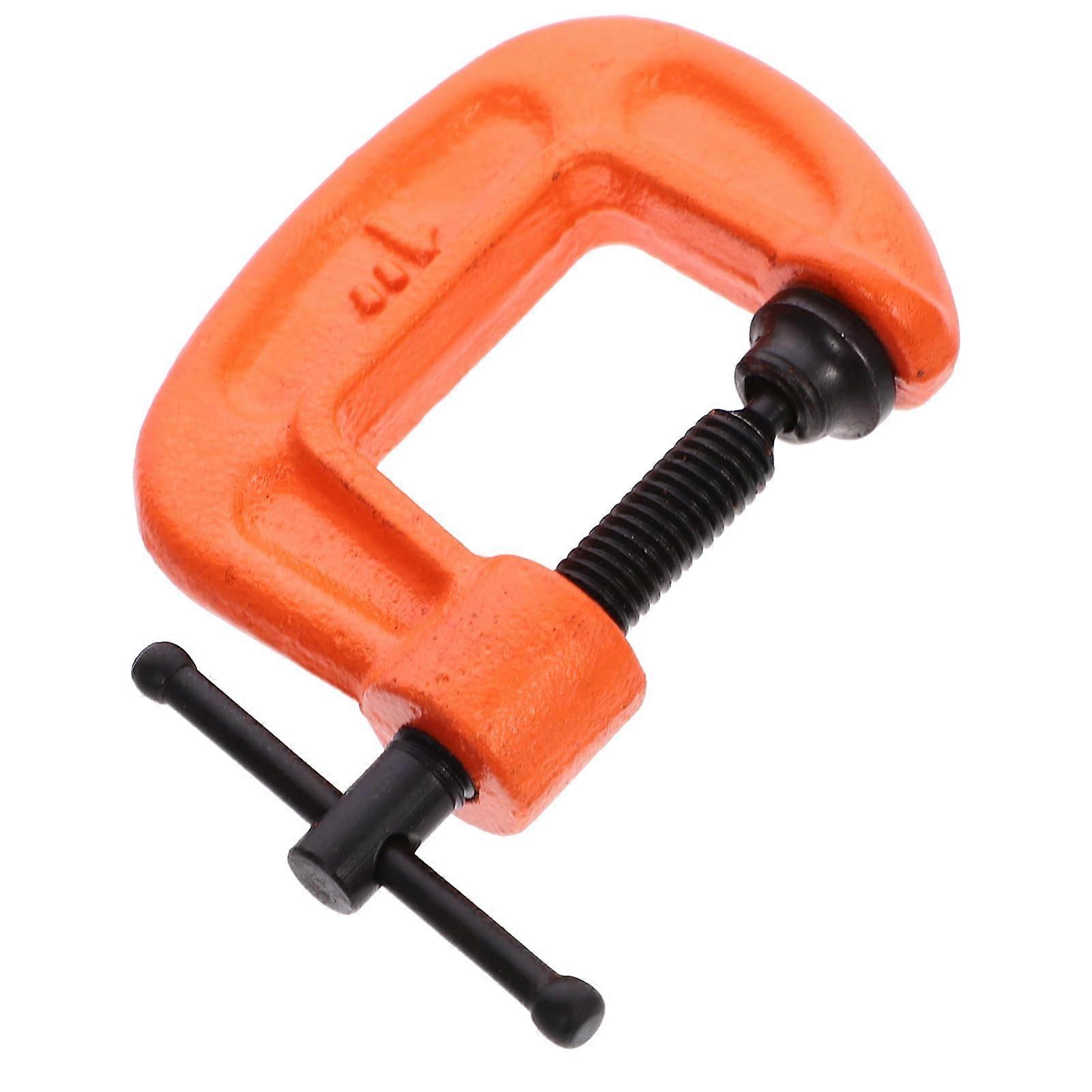 Desk Clamp Set 4Piece Heavy Duty Table Mounting Clamps For Woodworking And Metalworking Adjustable Grip Portable Design