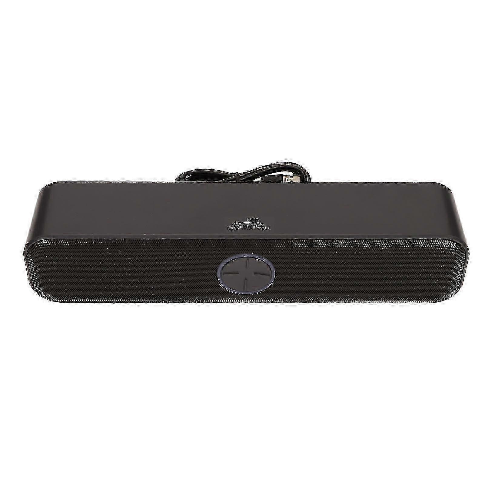 Computer Speaker USB Powered Stereo 2 Channel Plug and Play RGB Computer Speaker Black