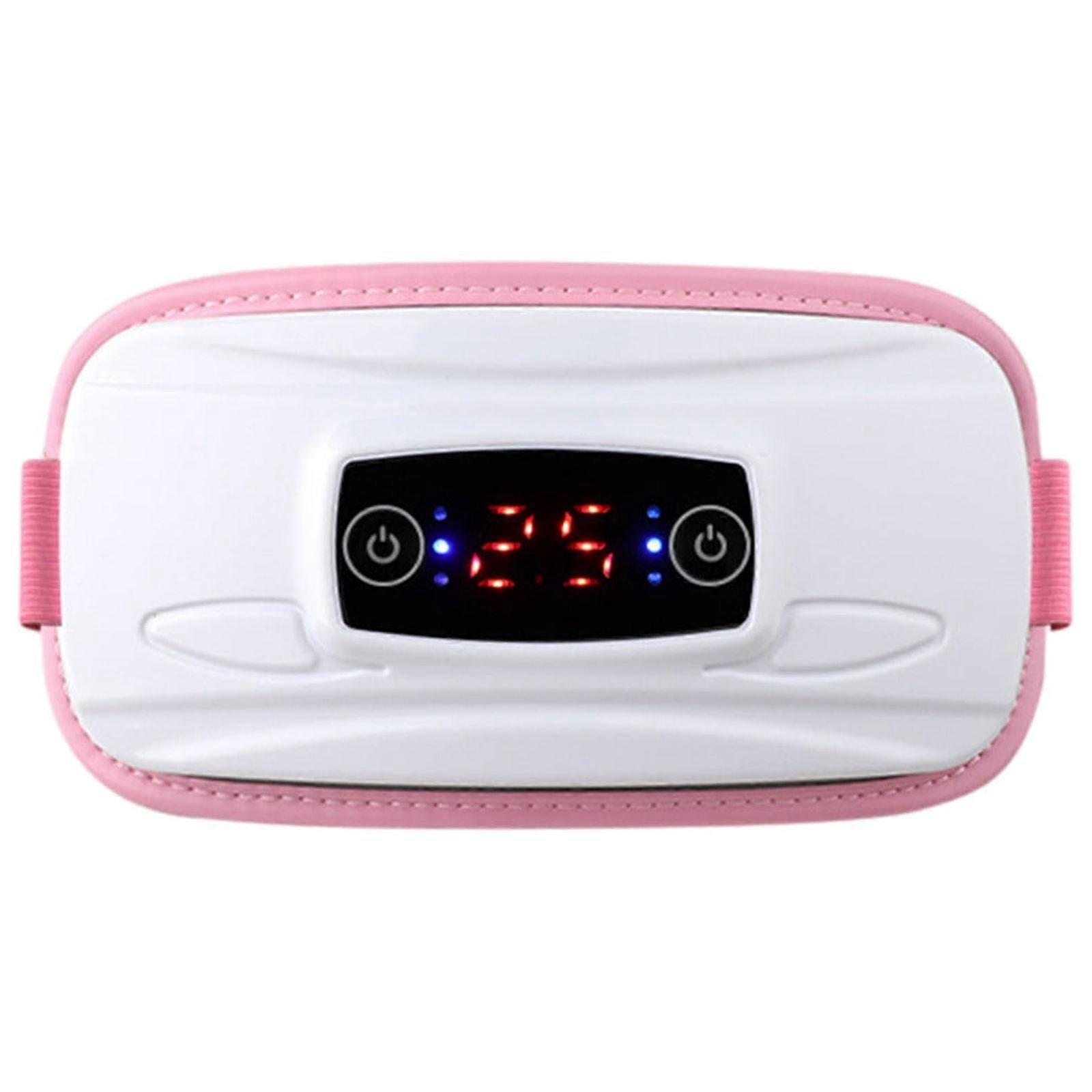 Zeceouar Abdominal Massager, 3 Heating Levels & Vibration, Rechargeable - Compatible with Home Use, Ideal for Ladies & Tired Backs