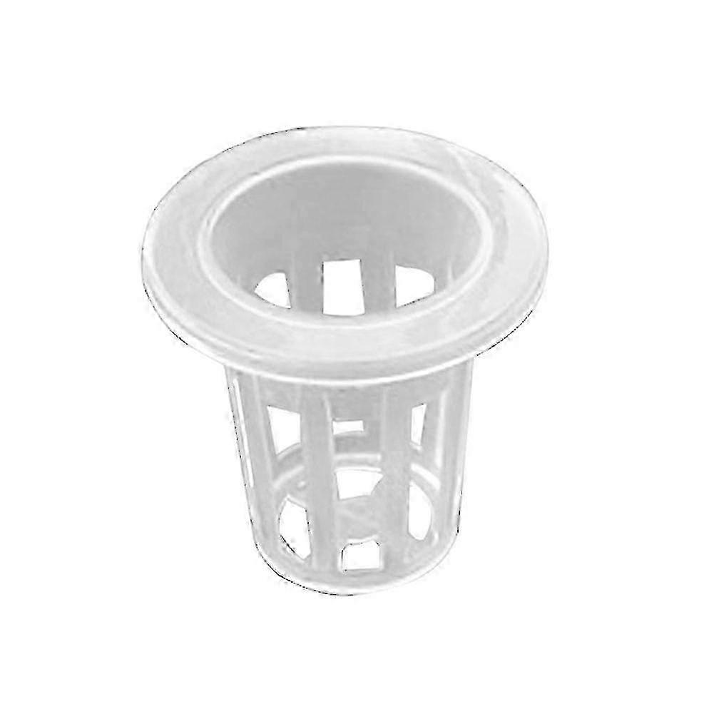 100pcs Garden Plastic Net Cups Planting Basket Cup Set Slotted Mesh Net Cups Wide Lip Bucket Basket