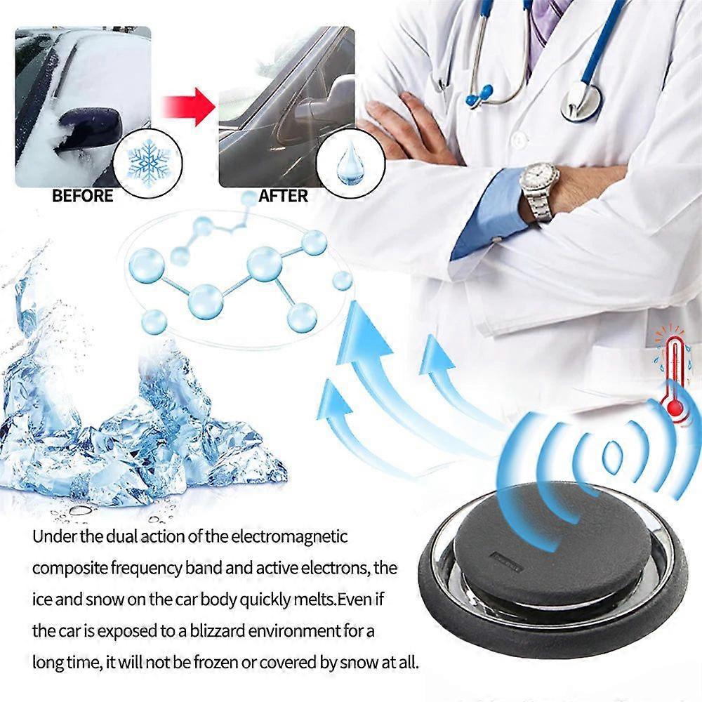 New Upgraded Electromagnetic Deicer Molecular Interface Snow Remover Air Freshener Car Antifreeze Electromagnetic Ice Melting