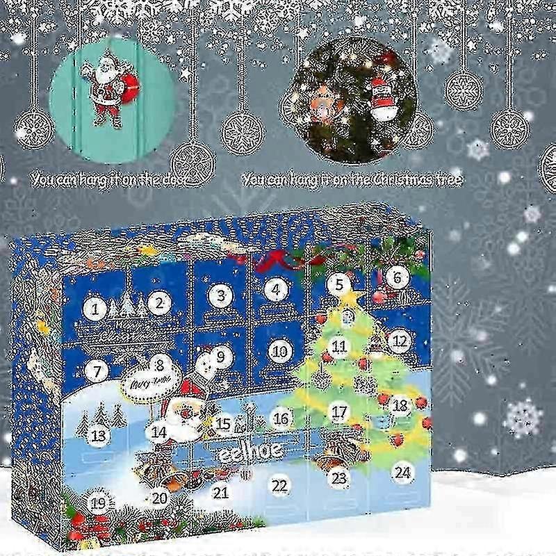 Jul Blind Box Julkalender 24 Hängande julklappsförpackning @bugu