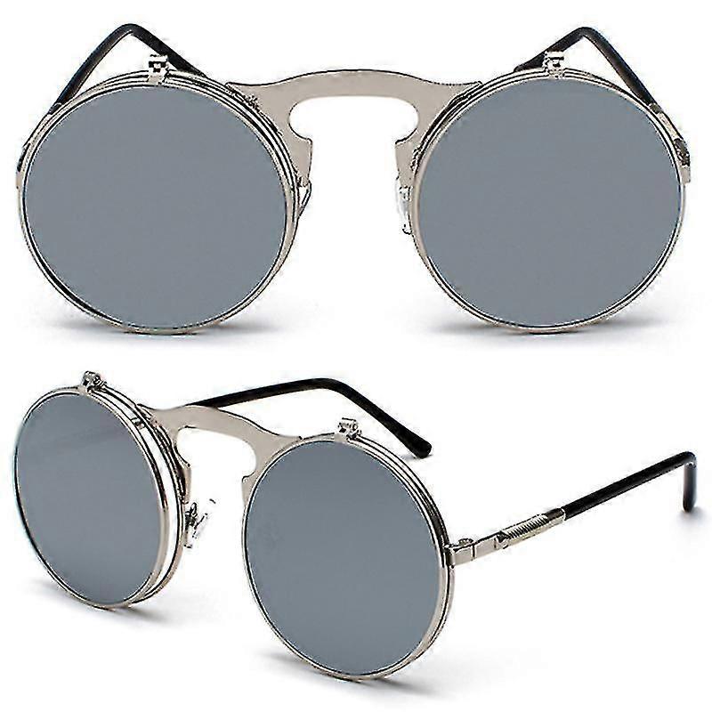 Ανδρικά Γυαλιά Ηλίου Unisex με Στρογγυλούς Φακούς και Αναδιπλούμενους Φακούς