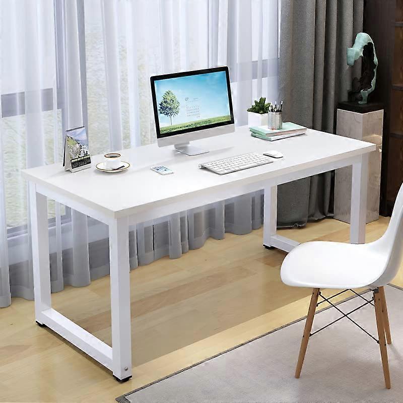 32Inch White Computer Desk For Home Office SpaceSaving Writing Table Small PC Workstation White Finish