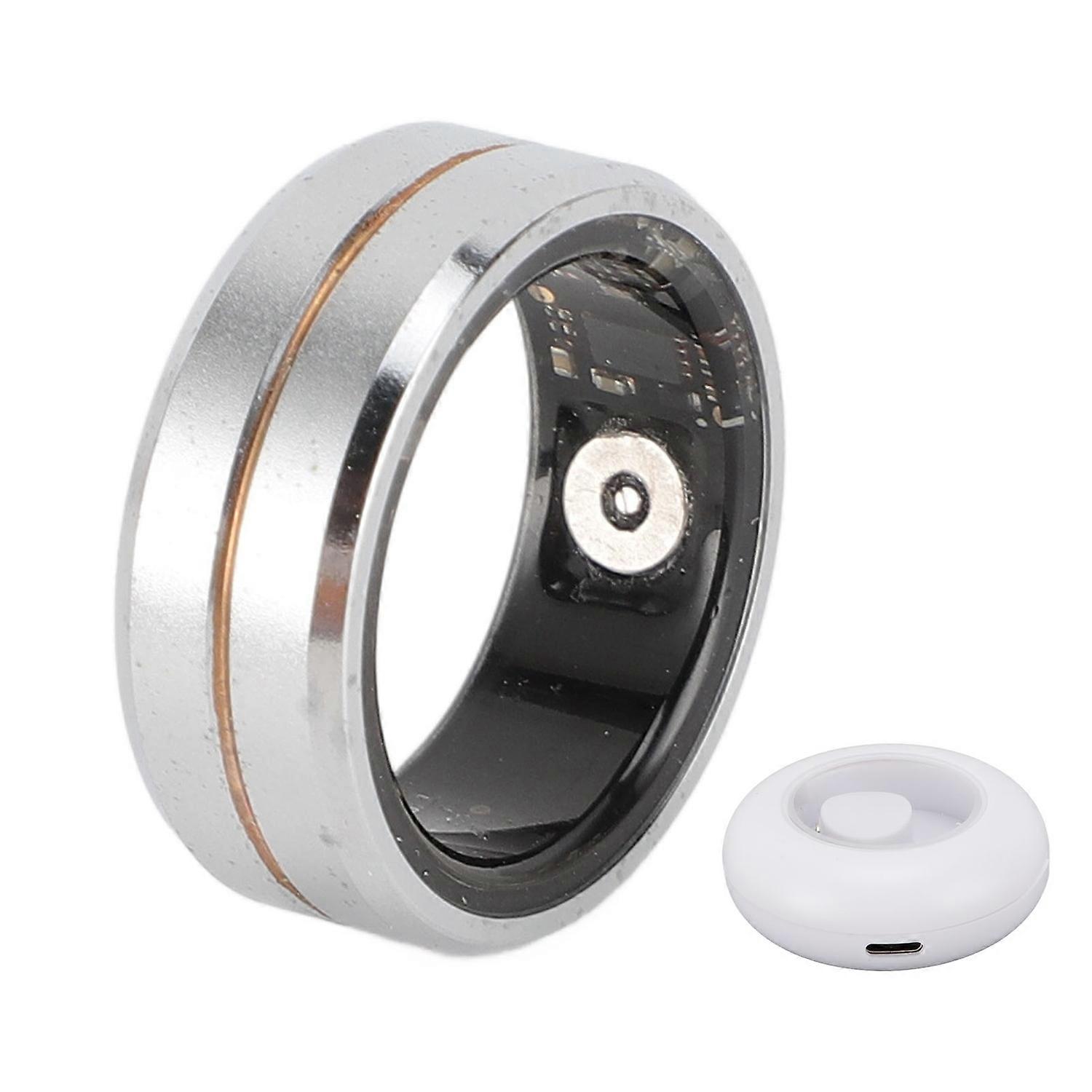 Fitness Tracker Smart Ring Step Counter Health Ring for IOS for Android IP68 Water Resistant Stainle