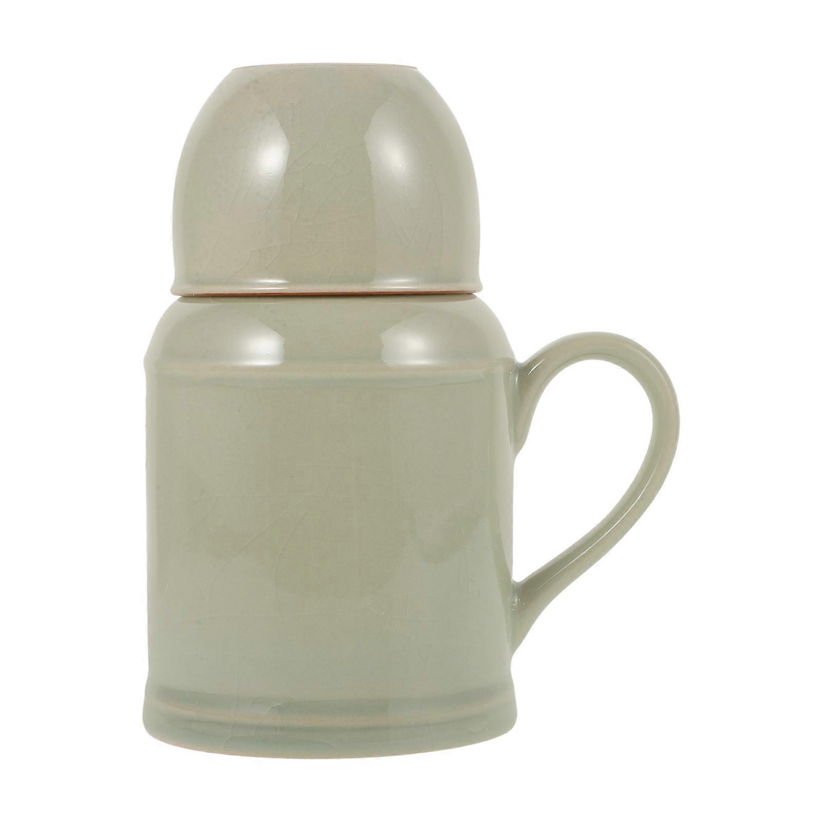 Ceramic Teapot for Home Use 1Set White Teapot and Cup Set