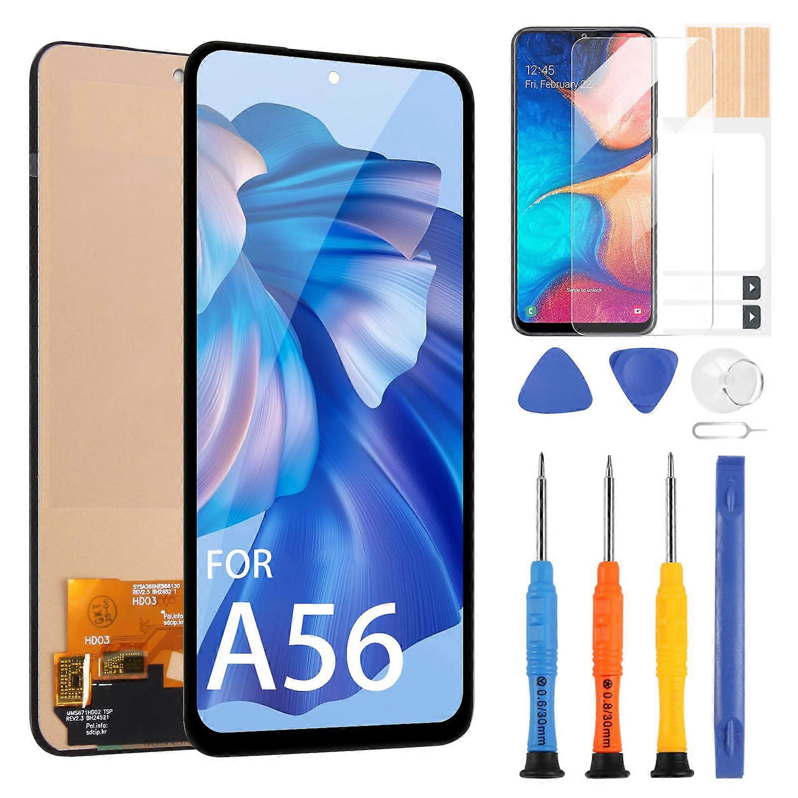 Accurate Fit LCD Display Touch Panel With Full Functionality For A56 Replacement Multicolor