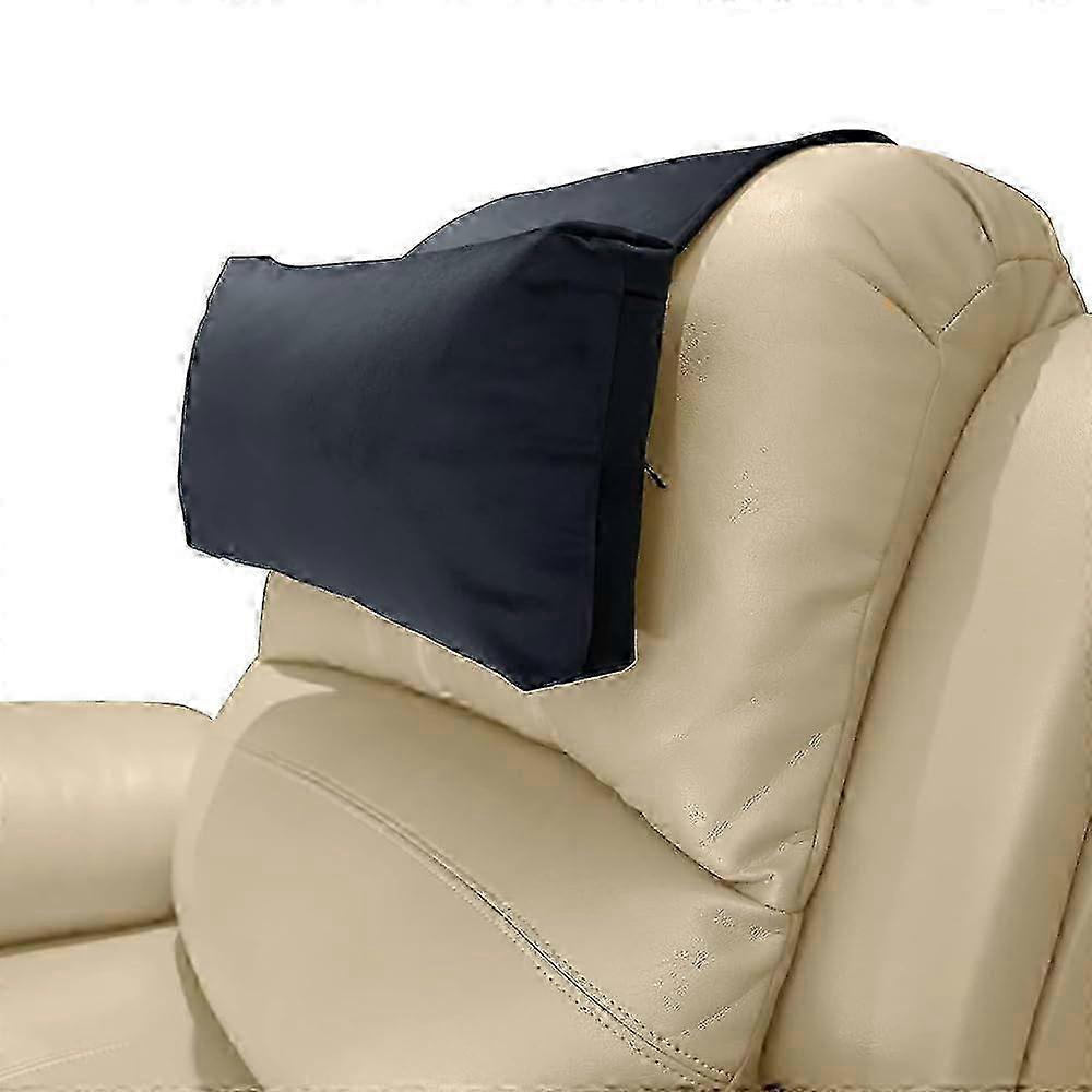 Headrest Ergonomic Pillow for Recliners, NonSlip Memory Foam Neck Support for Travel Home Black 2025