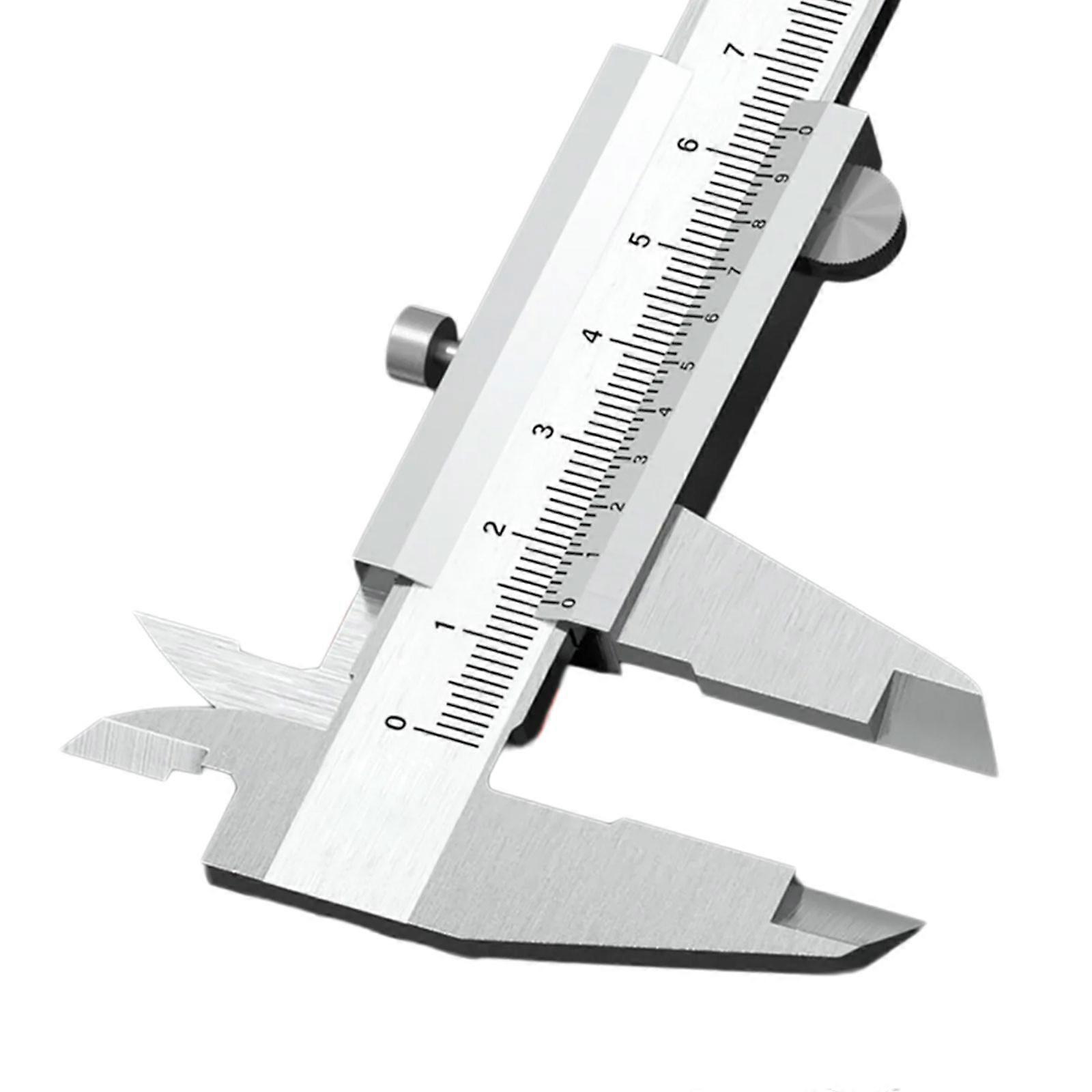 Stainless Steel Vernier Caliper 0.02mm Resolution Engrave d Scale For Laboratory Workshop Applications Multicolor