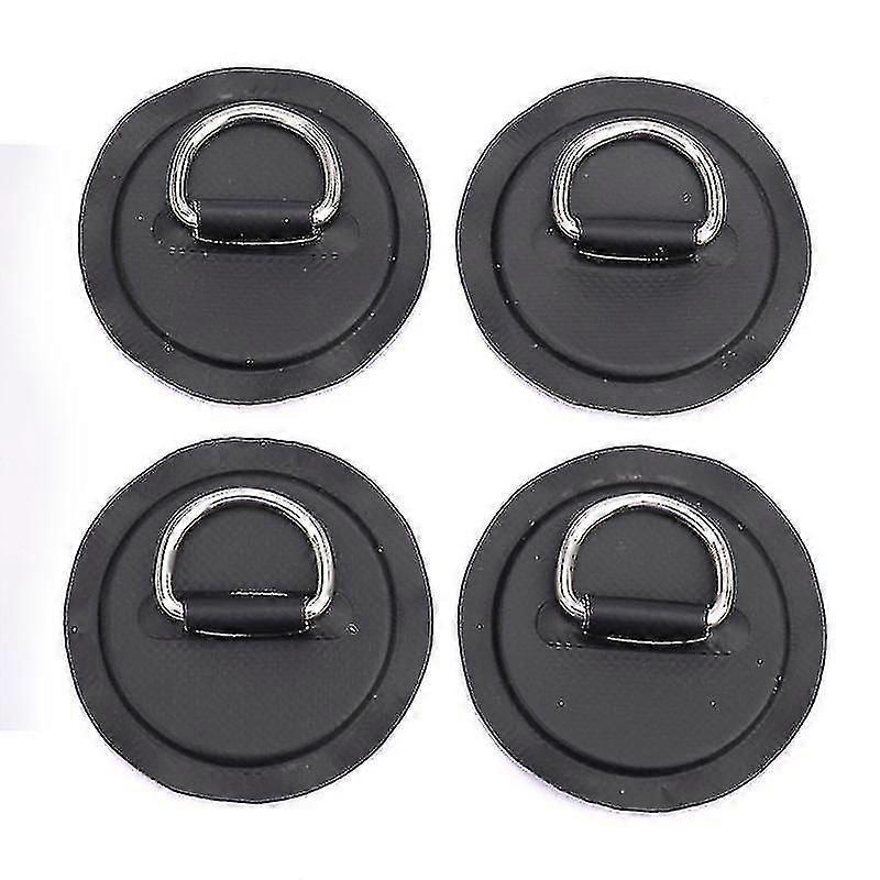 4pcs Surfboard Dinghy Boat Pvc Patch D Ring Deck Rigging Sup Round Ring Pad Ha