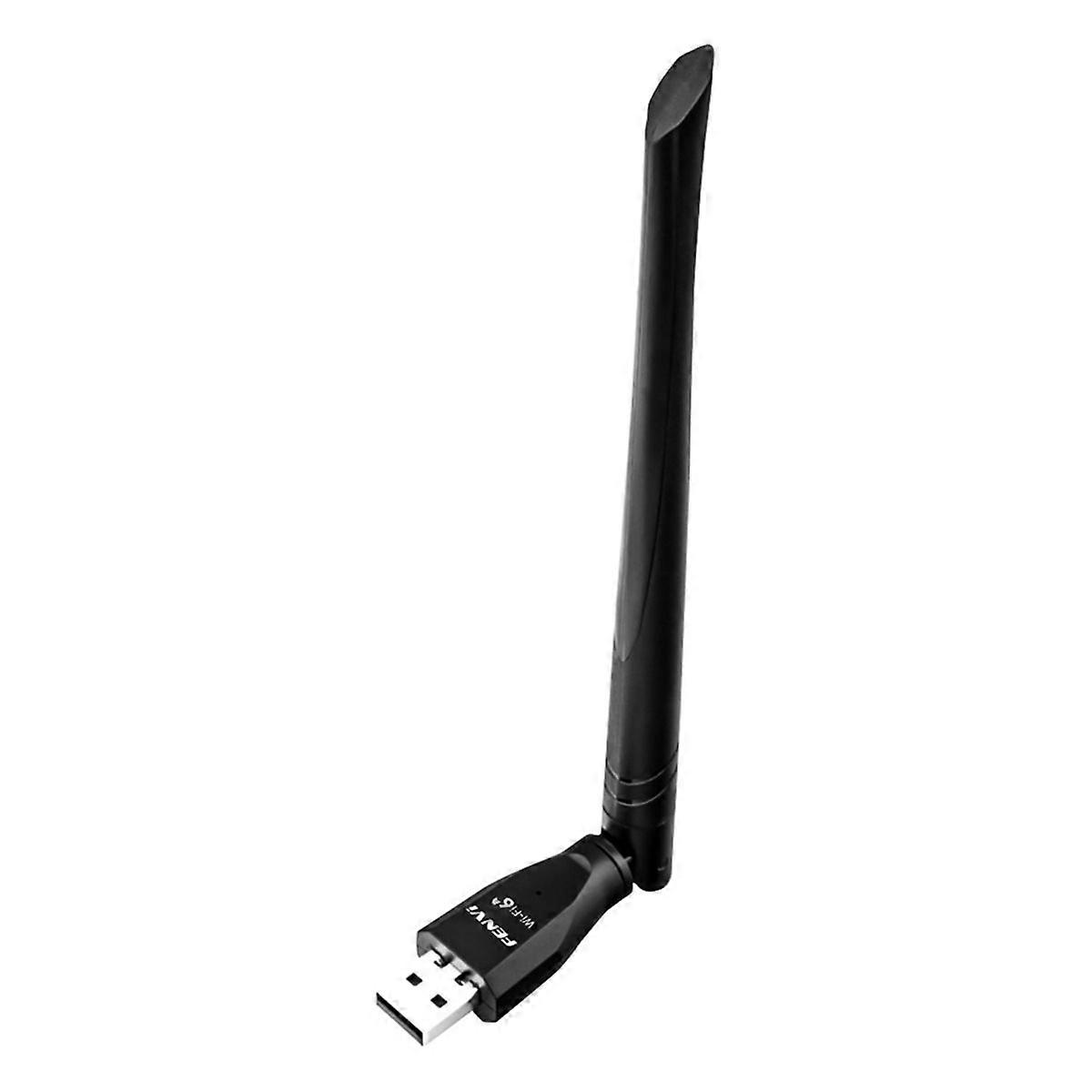  WIFI 6 USB Adapter AX300 2.4GHz 802.11AX Antenna Signal Reception Wireless Receiver for Laptop PC W