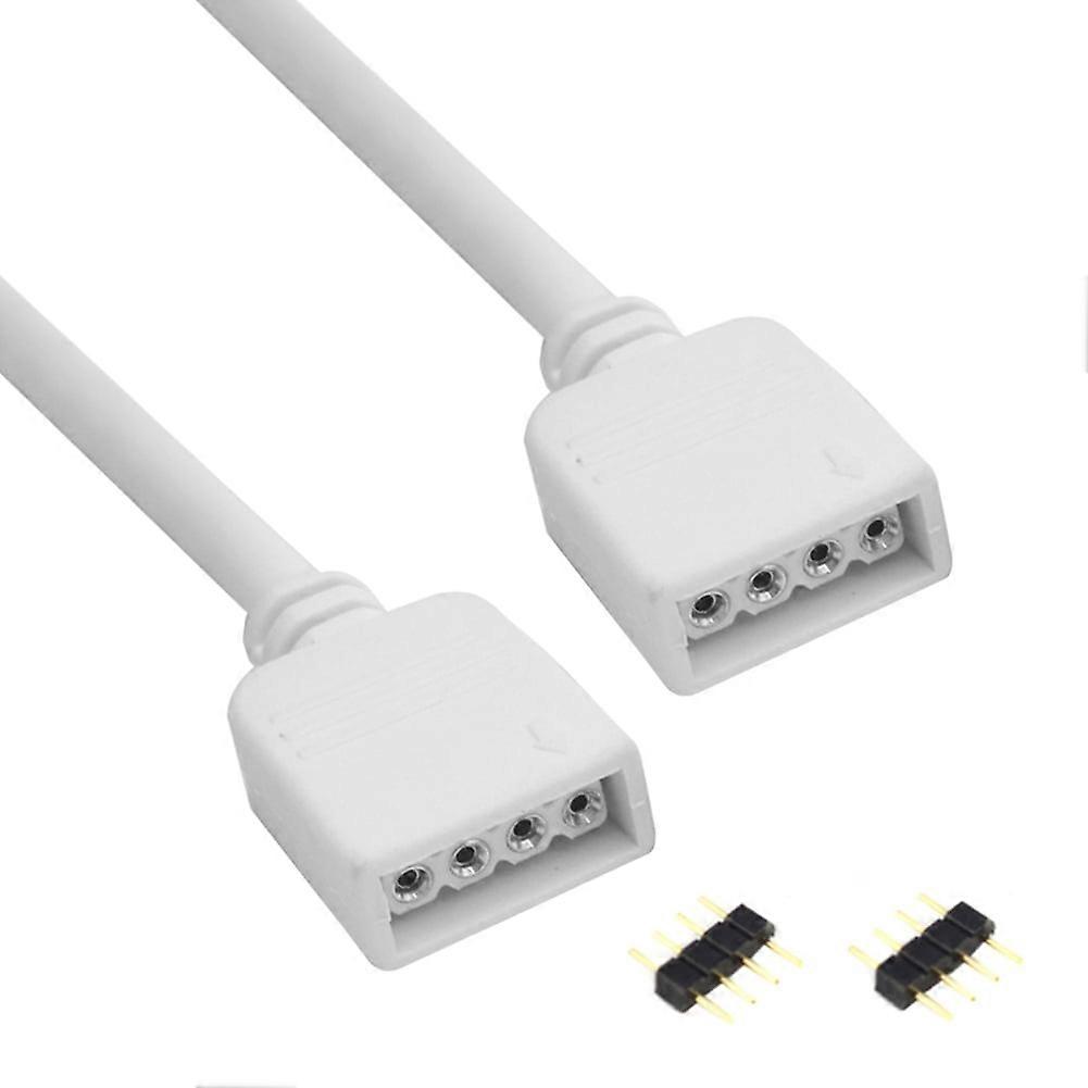 jixopn Light Strip Extension Cable for 3528 5050 RGB/5050 RGBW LED Cord (4P-2m)