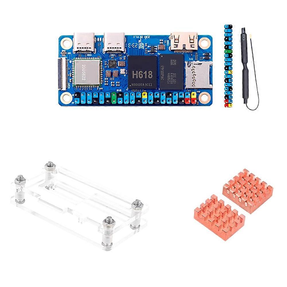For Orange Pi Zero 2W 2GB RAM H618 Quad-Core Cortex-A53 for Mini PC WiFi5+BT5.0 BLE Optional Case