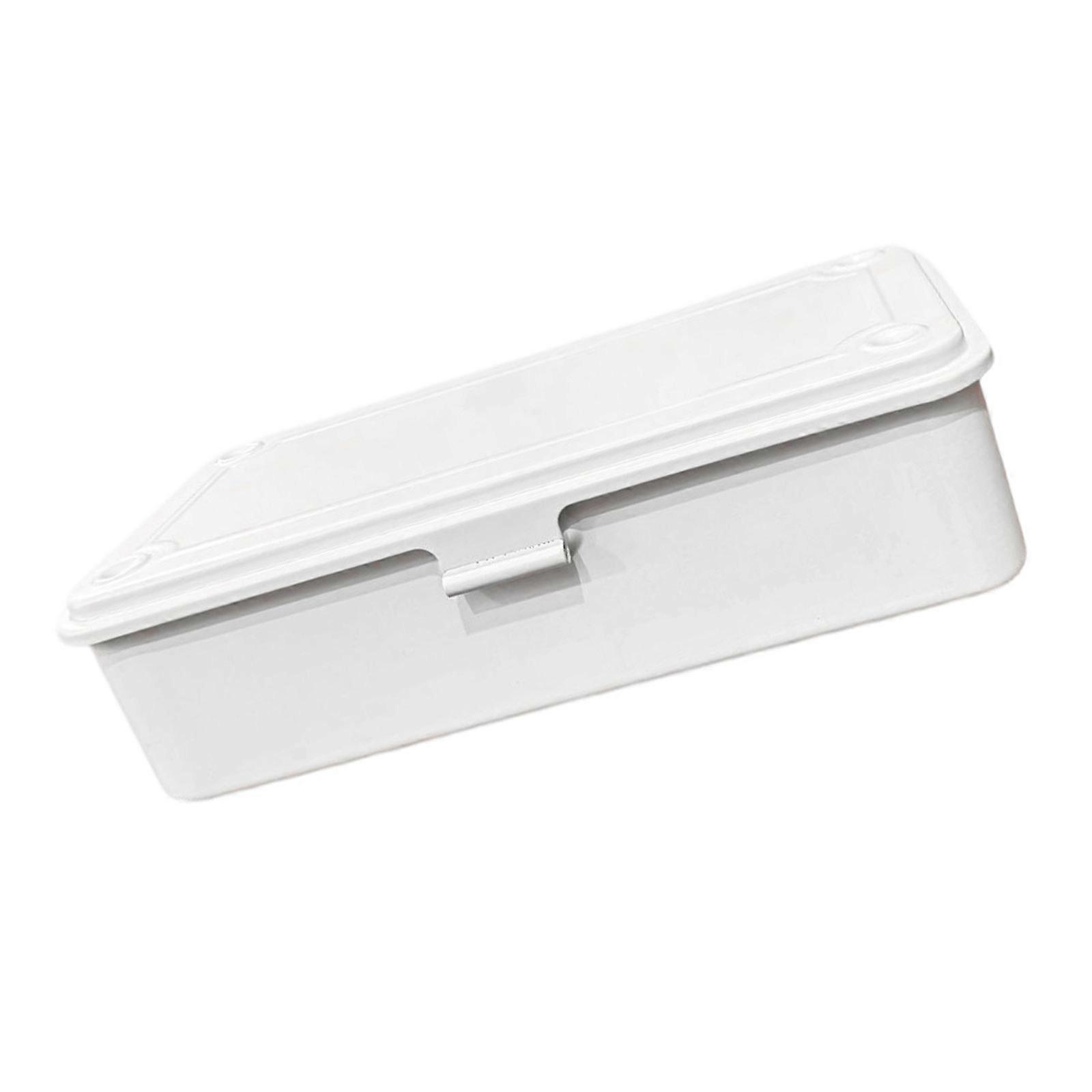 Hardware Tool Box Home Multifunctional Large Capacity Thickened Maintenance Tool Storage Carrying Case Maintenance  White