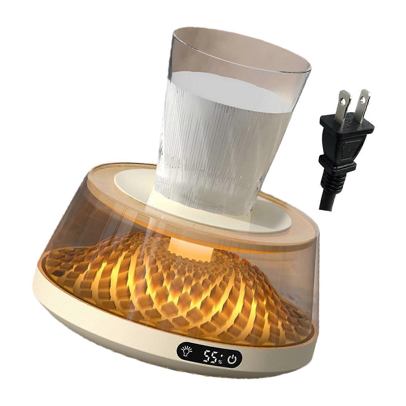 Multiple Face Drink Heating Pad Permanent Polypropylene Building 4 Customizable Warmth Preferences For Hot Beverages Maintenance  White