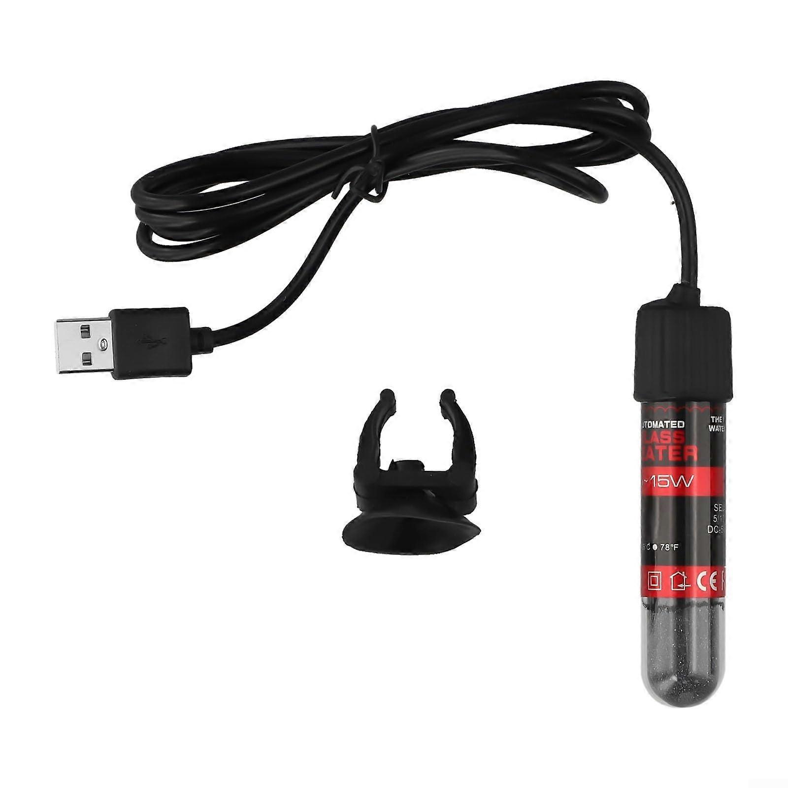 Aquarium USB Fish Tank Heater 10W for Small Tropical Tanks with Efficient Water Warming