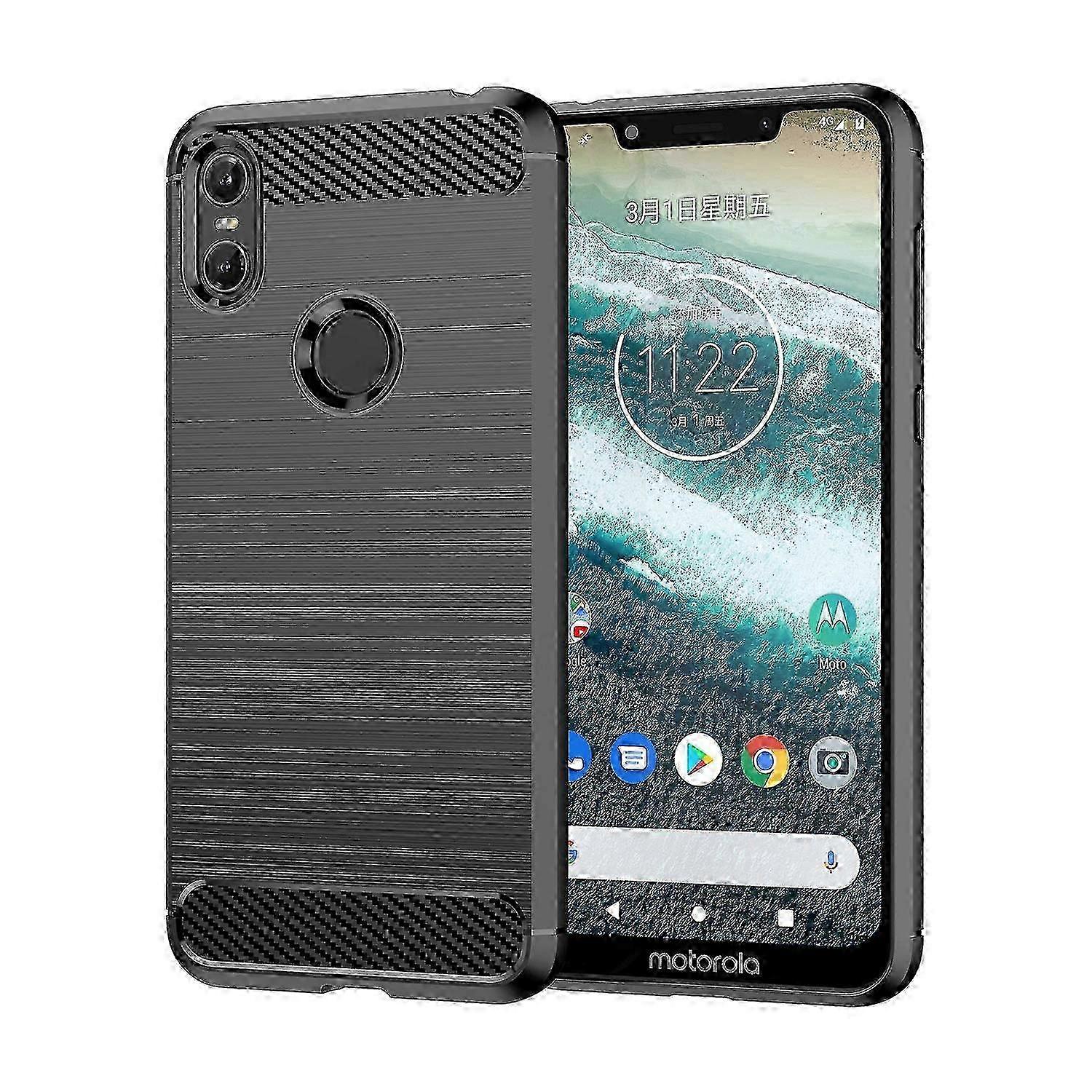 Carbon Fiber Brushed Texture TPU Phone Case