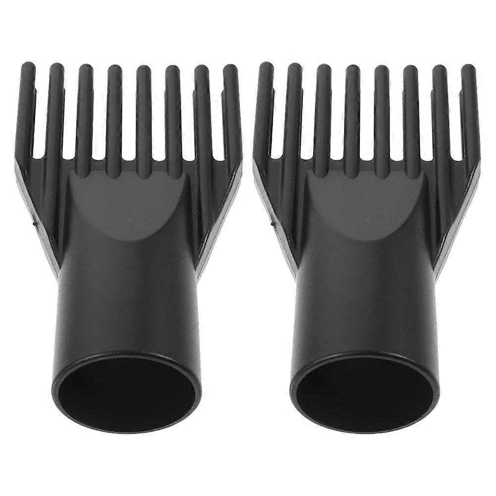 Universal Hair Dryer Comb Attachment for Styling 2Pcs Black Nozzle Set