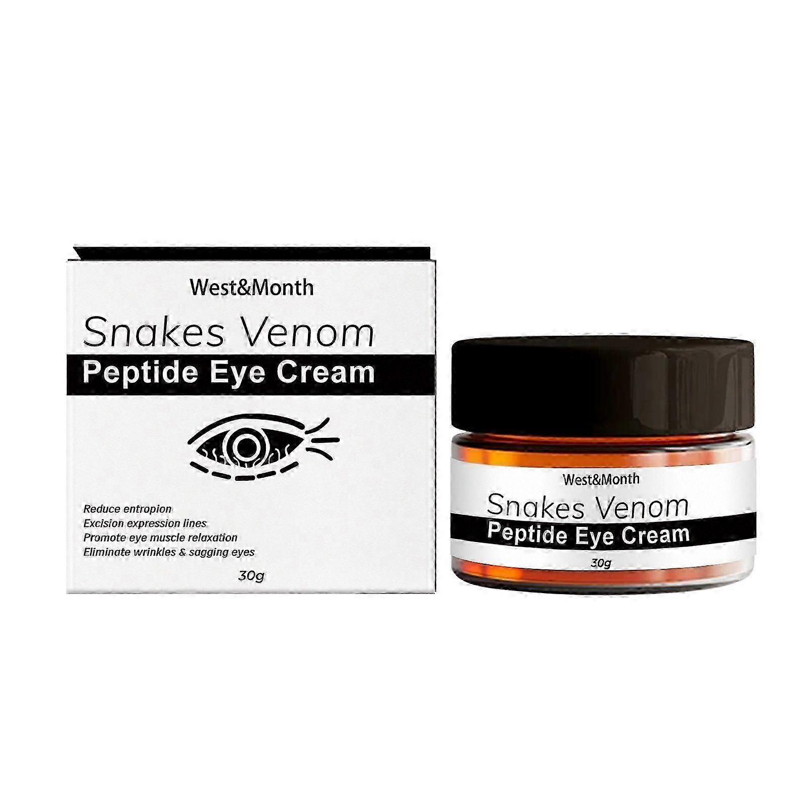 Snake Venom Peptide Eye Cream  Hydrate, Reduce Fine Lines  Dark Circles, 30g