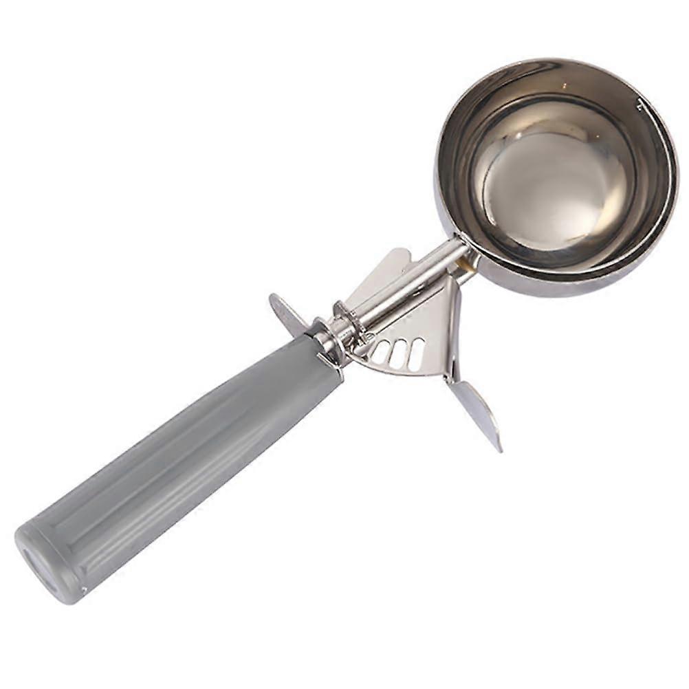 Stainless Steel Ice Cream Scoop with Ergonomic Handle, Heavy Duty Easy Release for Cookie Dough