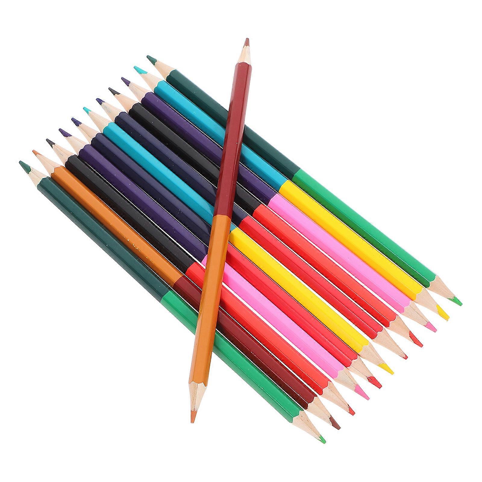 Colored Double-Ended Pencils for Painting 12Pcs Assorted Color Art Set