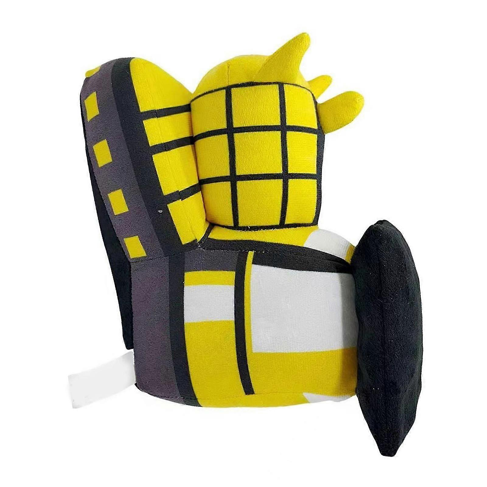 Plush Train Doll Toy Cute PP Cotton Soft Skin Friendly Cartoon Train Plush Toy for Kids Children Bright Yellow