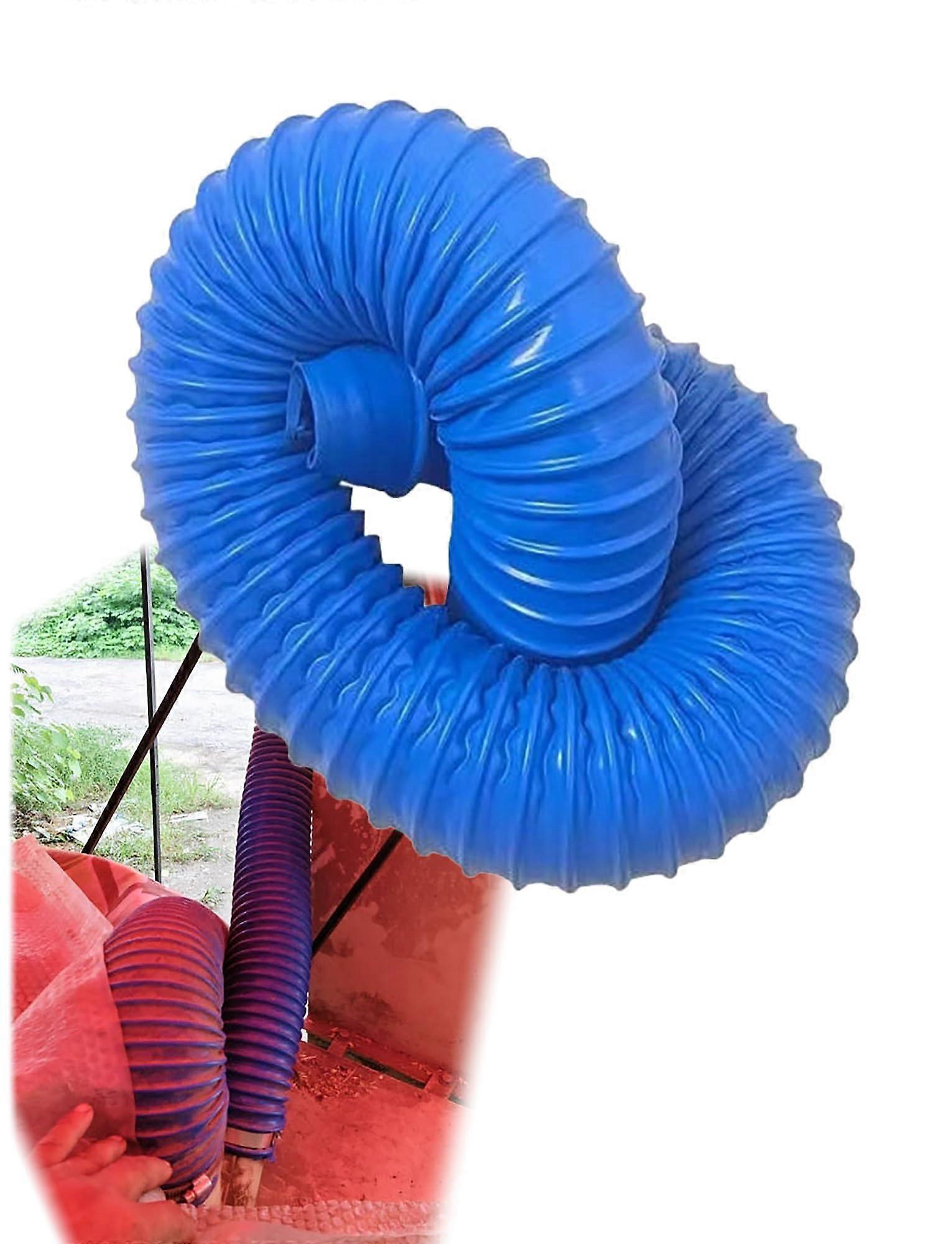 PVC Flexible Hose 6.6ft 5cm for Dust Collection Ventilation Drainage Durable Corrugated Design