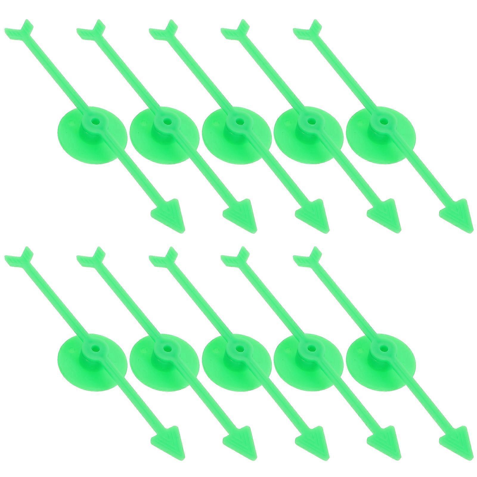 Arrow Spinners Plastic Game Spinners for Party Use 10Pcs Green