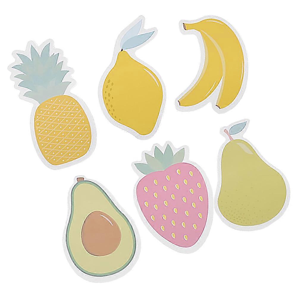 Fruit Peelable Fruit Memo Pads for Office 6Pcs