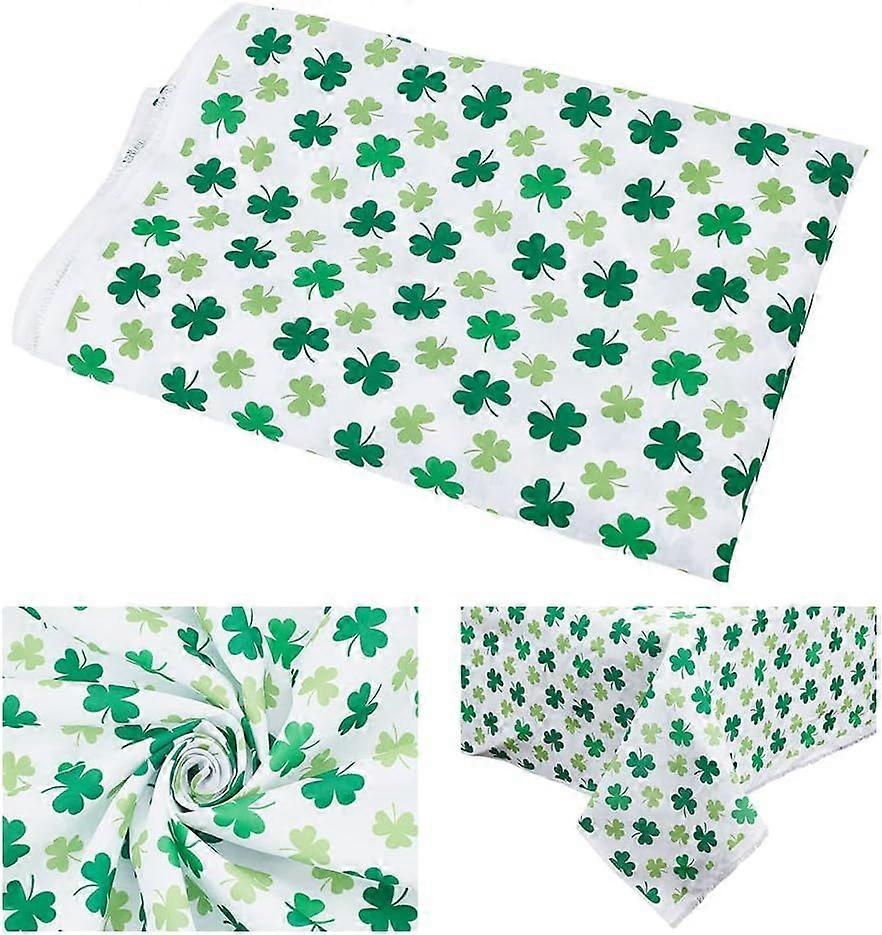 2 Yards Clover Fabric 59.8inch Wide Shamrock Fabric by The Yard Leaf Pattern Fabric Lucky Green Decorative Polyester Fabric for DIY Sewing Furniture H