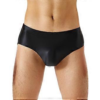 Mens Oil Sissy Panties Glossy Low Rise Booty Shorts Shiny Stretchy Briefs