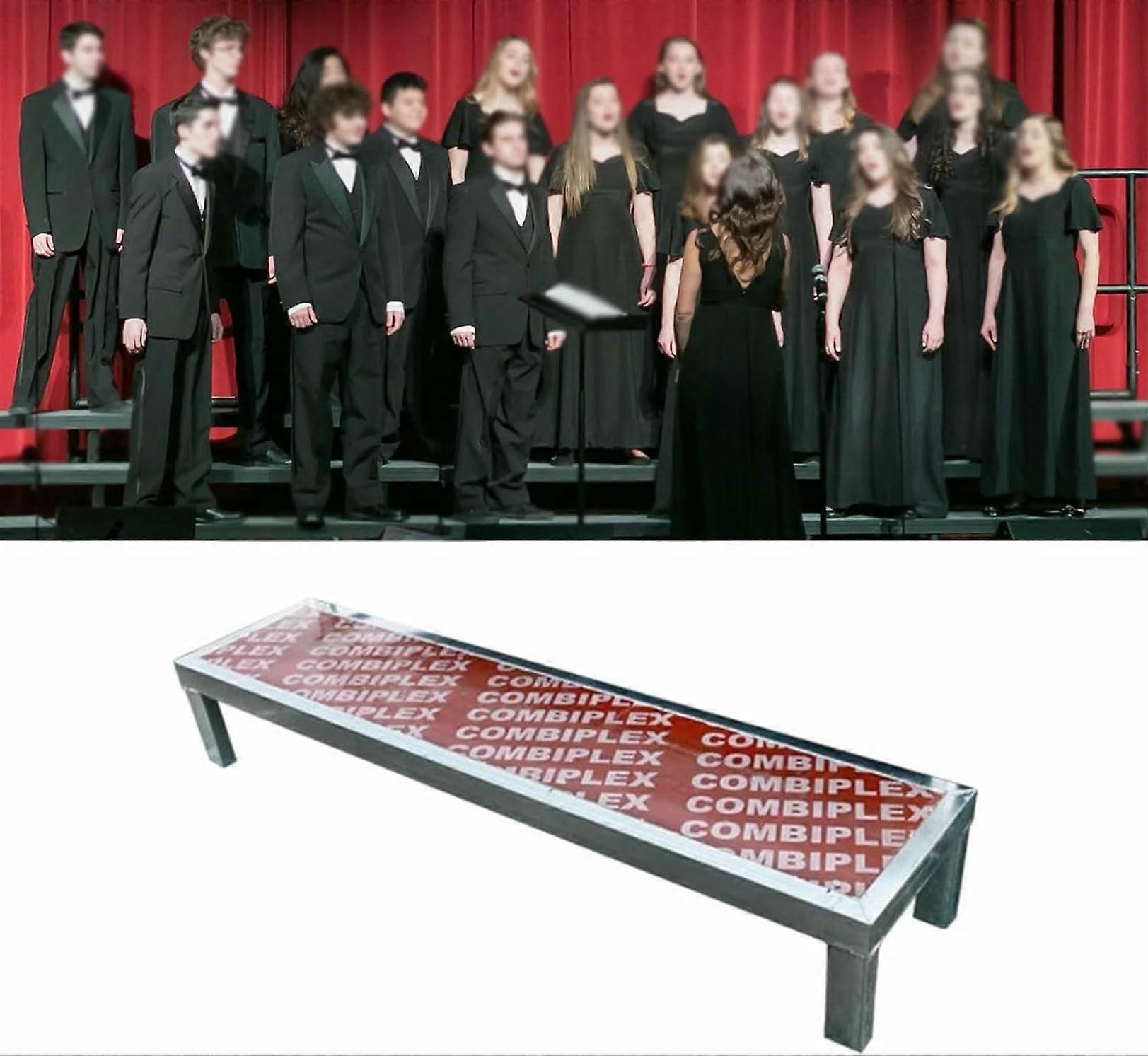 MultiLevel Portable Choir Risers with Adjustable Height, NonSlip Waterproof Stage Platform 1 Tier
