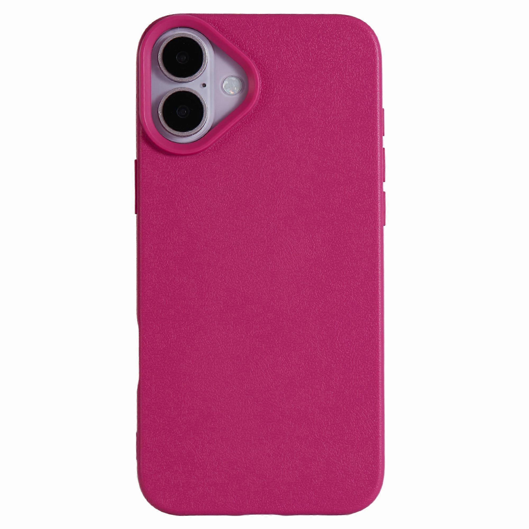 For iPhone 16 Plus Case Litchi Texture TPU Shockproof Phone Cover