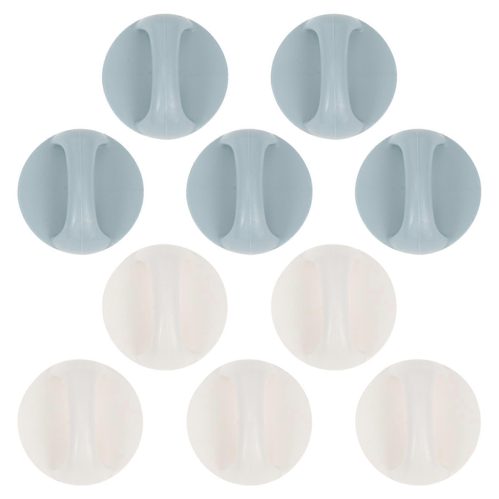 Plastic Door Handles 10Pcs Square Shape For Decorative Use On Windows Drawers Cupboards Featuring Self-Adhesive Function