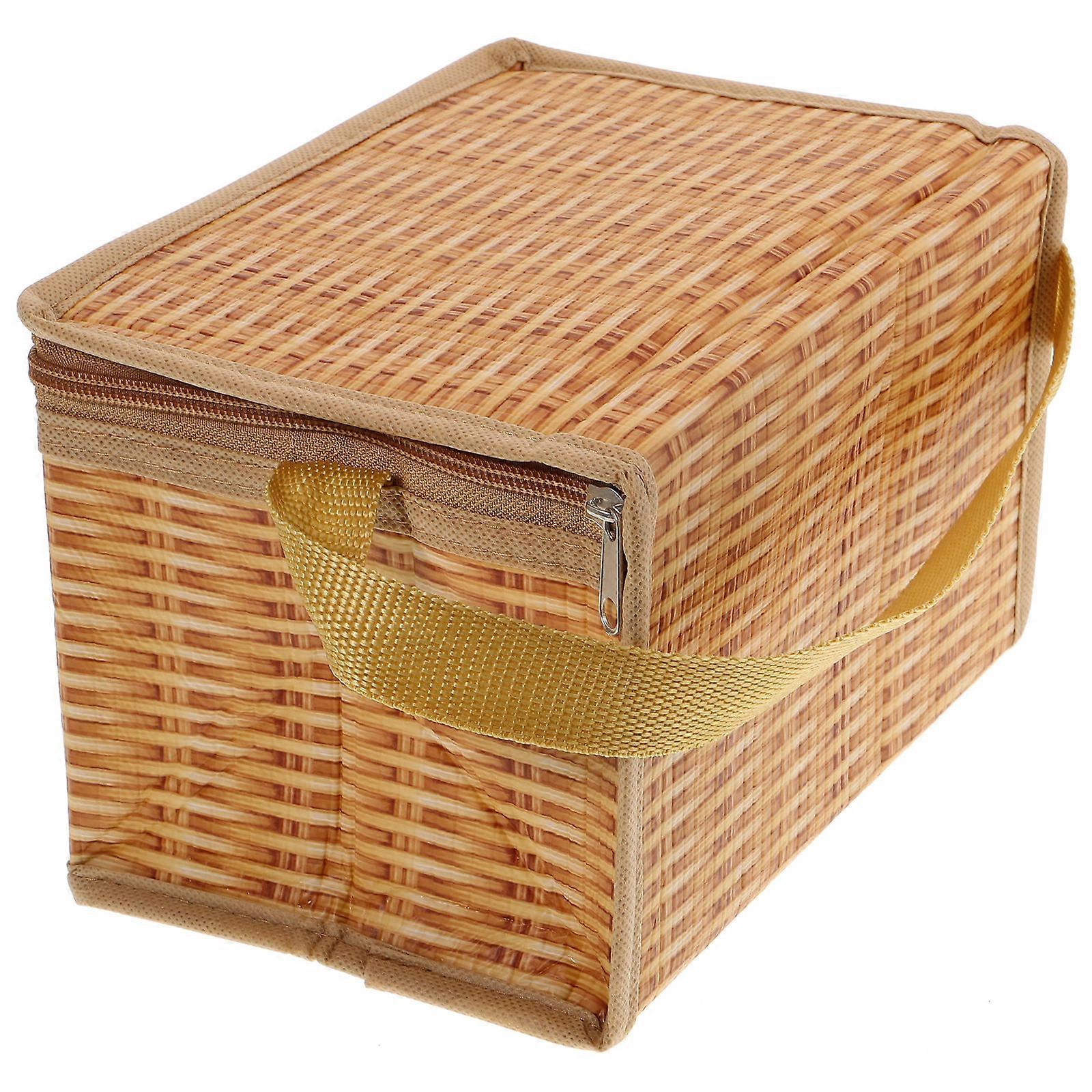 Lunch Box Bag Insulation Pouch for Storage Use 1Pcs Orange Color