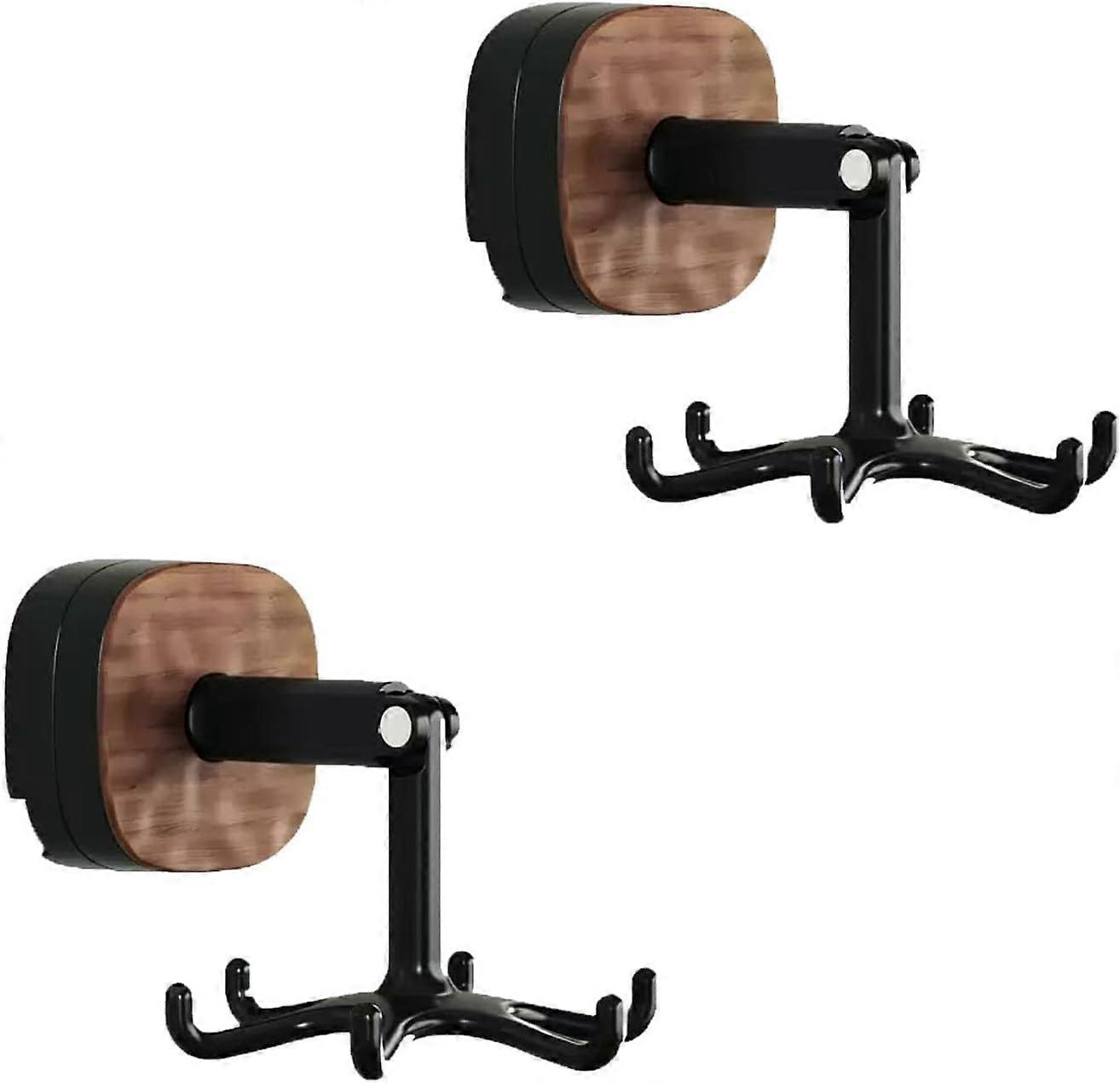 Wall Mounted Rotating Hooks 360° Foldable Suction Cup Utensil Holder No Drill Installation 2PCS