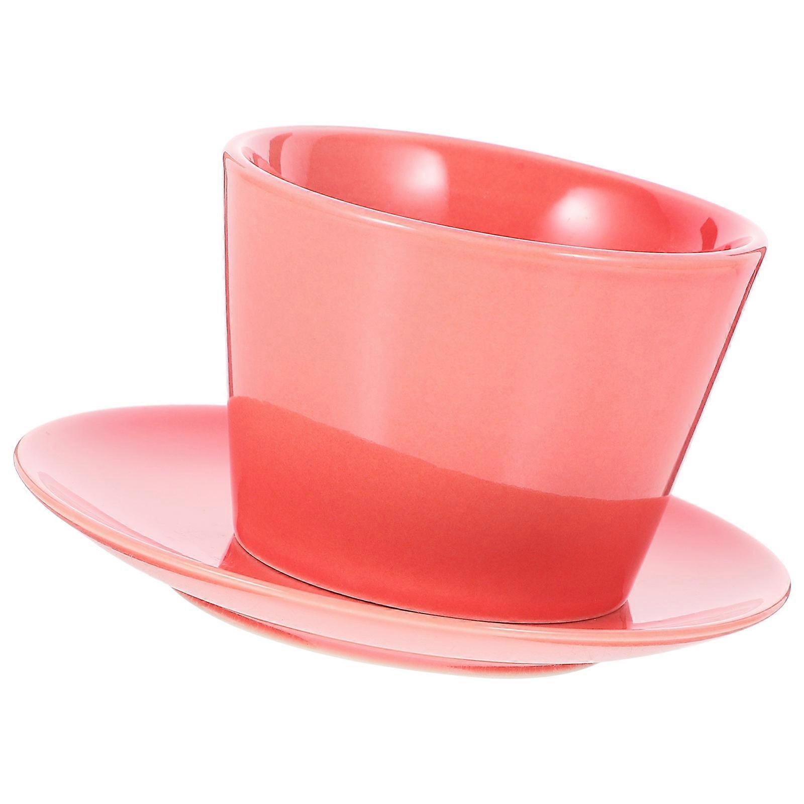 Ceramic Espresso Cup Coffee Mug for Home Use Pink Ceramic Cup