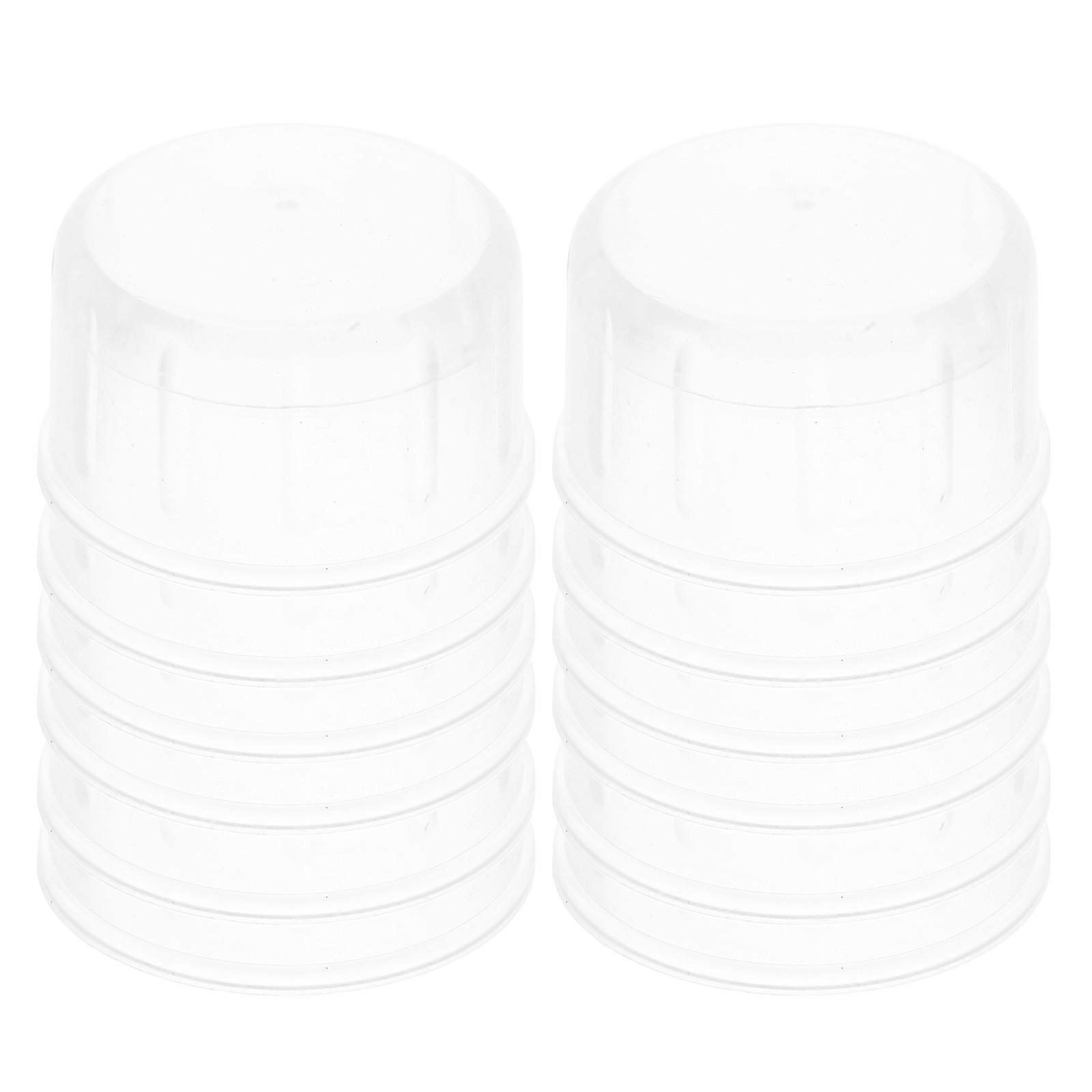 Shaker Lids Replacement Clear Plastic Lid for Juicing 48Pcs Set
