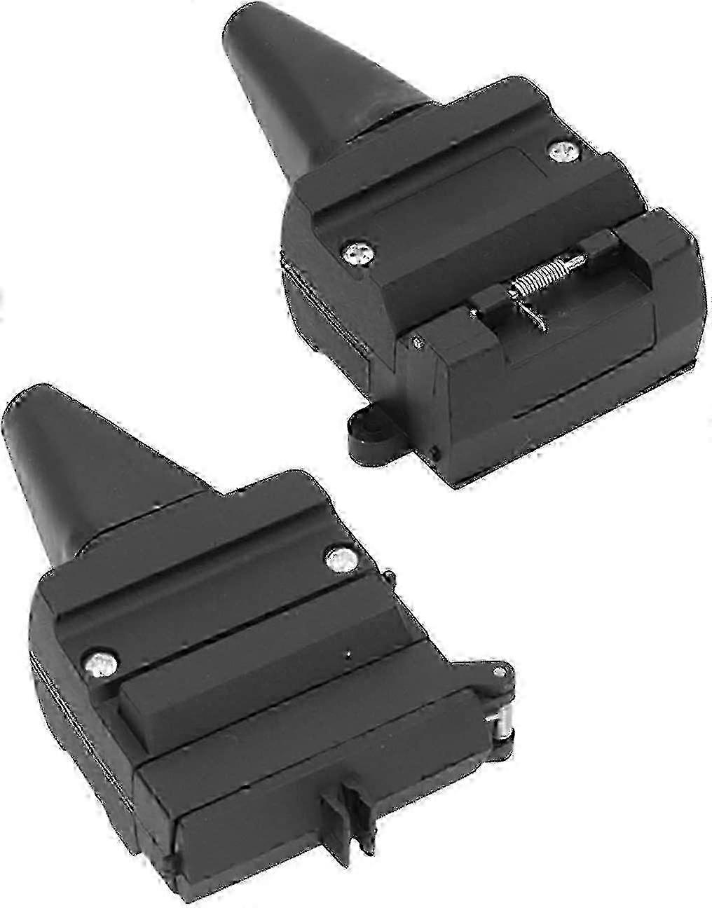 Flat Trailer Plug Socket Power Connection Accessories (black) (2pcs) f26 2025
