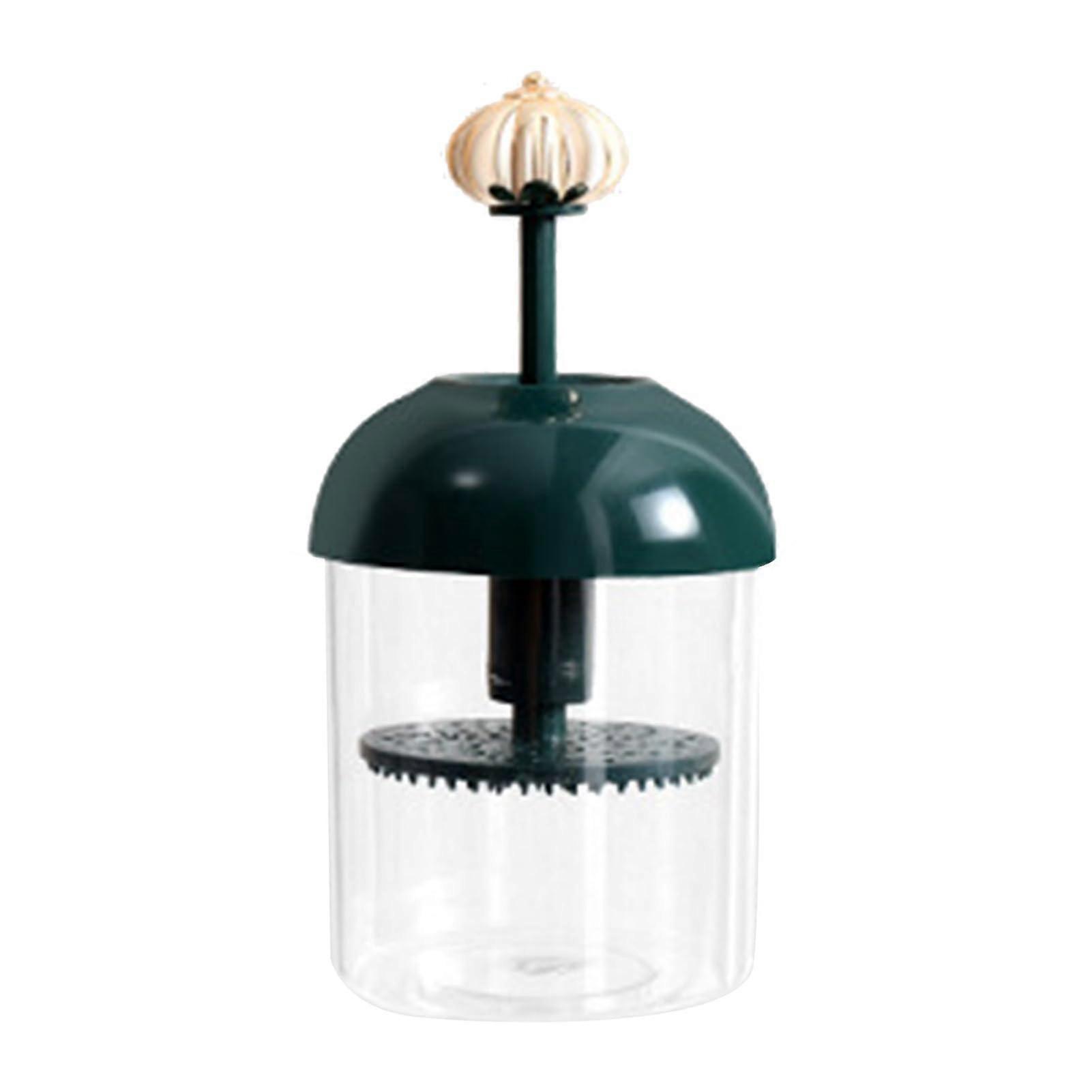 Facial Cleansing Foam Maker with Automatic Rich Lather, Transparent Bubble Cup, Dark Green